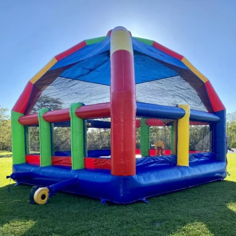 Kids Outdoor Jumping Castle - Castelo Inflável Grande para Crianças, Casa