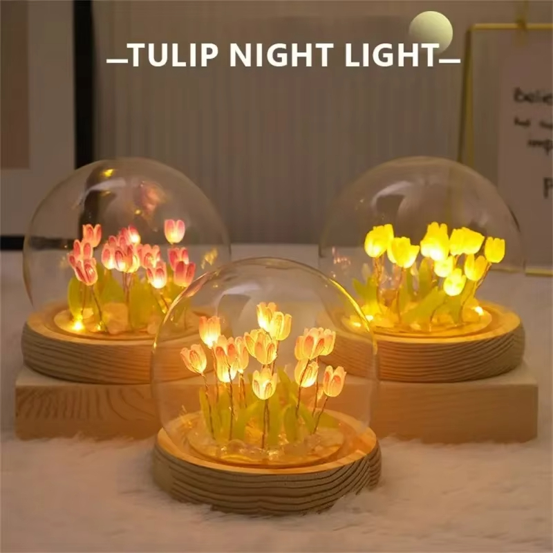Kids Outdoor Movie Night - Led diy artesanal mini tulipa luz