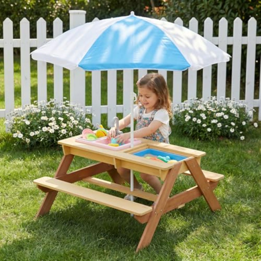 Kids Outdoor Sink - Mesa de piquenique infantil para exterior