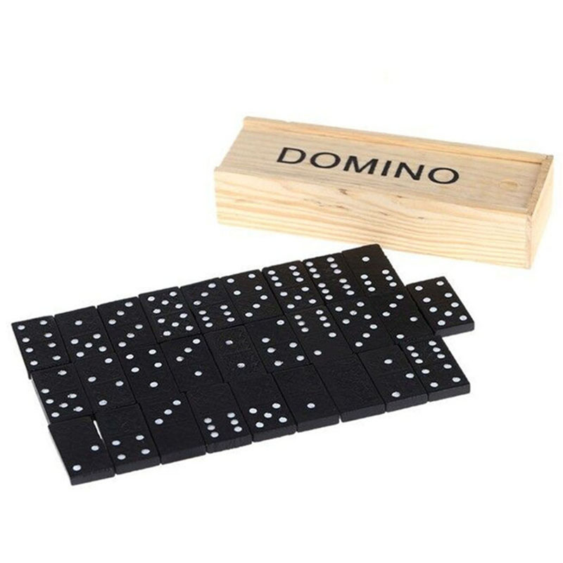Kids Outdoor Bench Table - Conjunto de 28 peças de Dominó