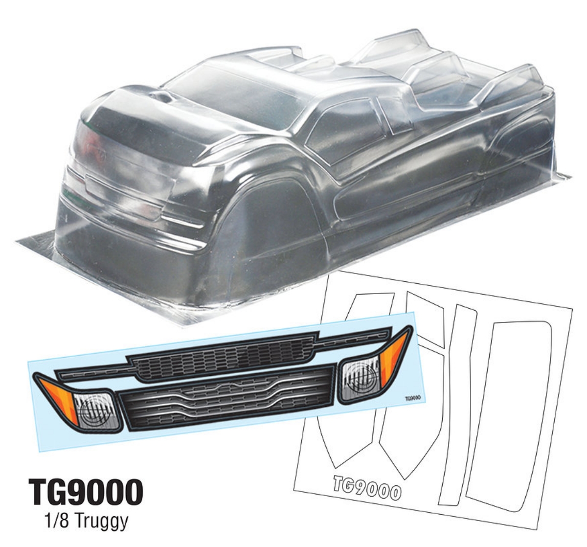 Tamiya Model Paint Set - Carroceria TG9000 1/8 Truggy compatível com