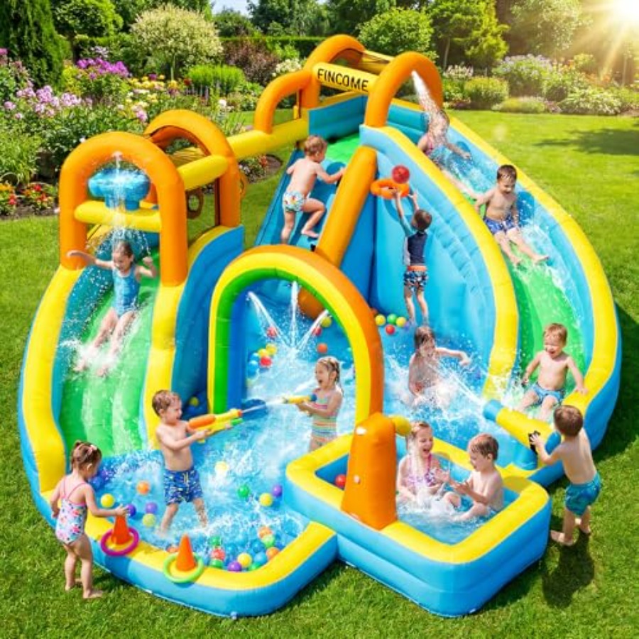 Kids Outdoor Pool - Parque aquático inflável para crianças: material