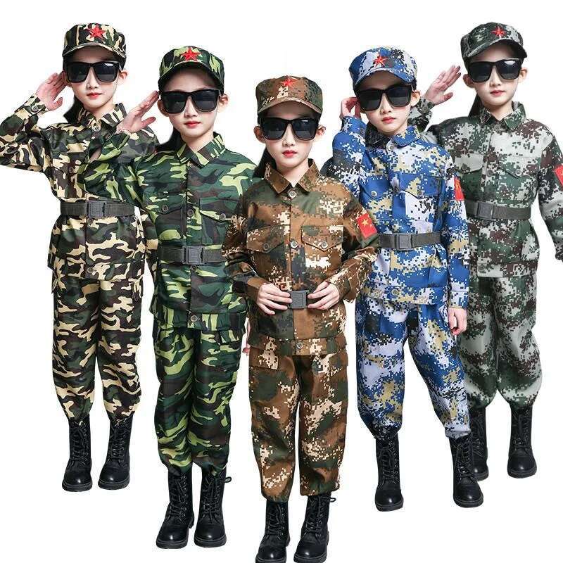 Kids Outdoor Ninja - Meninos meninas uniformes de treinamento militar