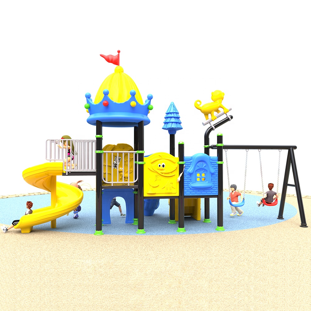 Kids Outdoor Swing Set With Slide - Multifuncional crianças atacado creche área de
