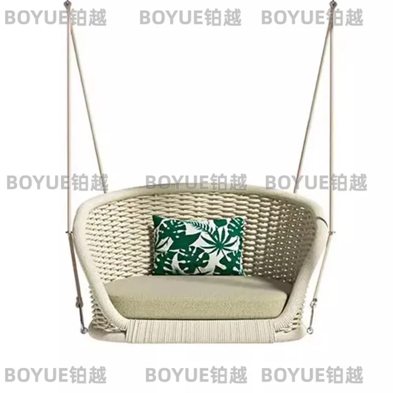 Kids Outdoor Hammock Chair - Cadeira Suspensa de Rattan para Varanda