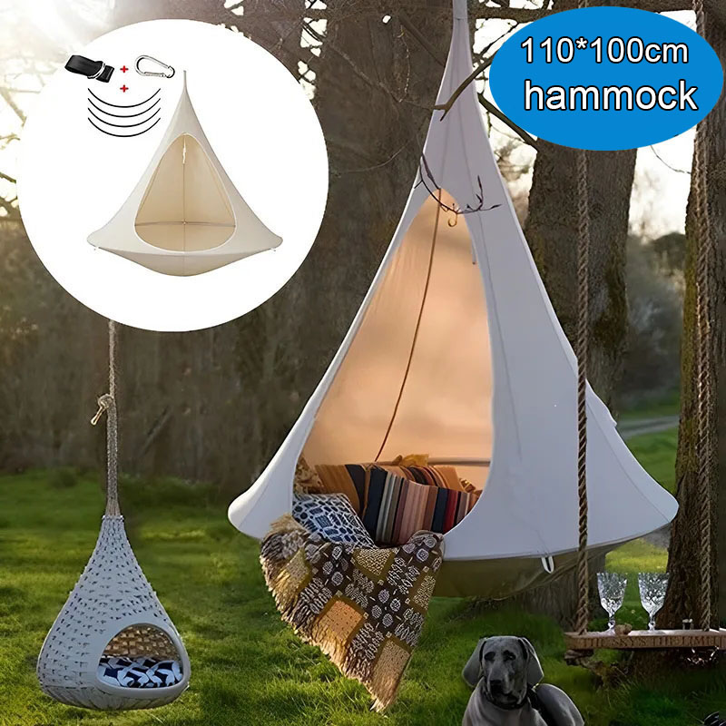 Kids Outdoor Hammock Chair - Rede de Descanso Dupla Impermeável para
