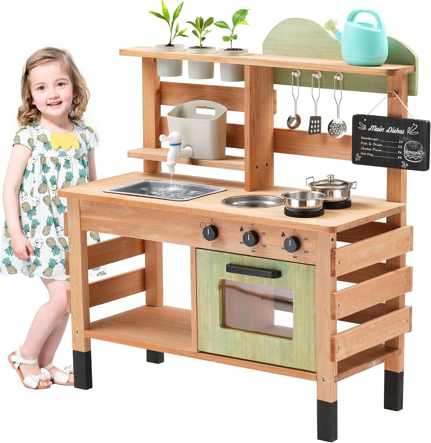 Kids Outdoor Sink - Cozinha de Brinquedo OLLIKIVI para Crianças,