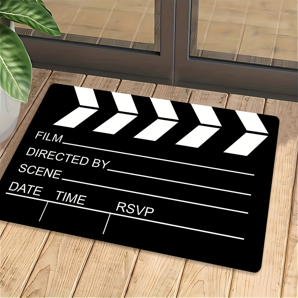 Kids Outdoor Movie Night - Tapete de Cinema Retrô com Tema
