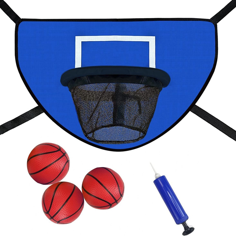 Kids Outdoor Trampoline - Kit de cesta de basquete trampolim