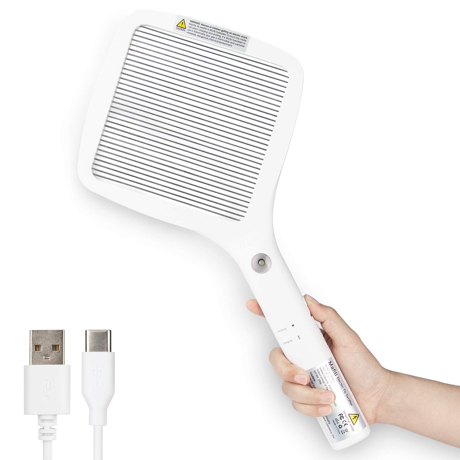 Bug Catching Kit - Mafiti swatter poderoso usb recarregável fly