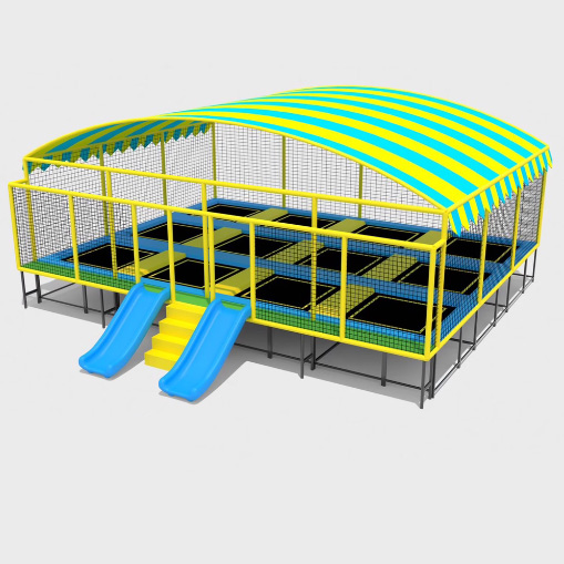 Kids Outdoor Trampoline - Equipamento Profissional de Trampolim para Crianças,