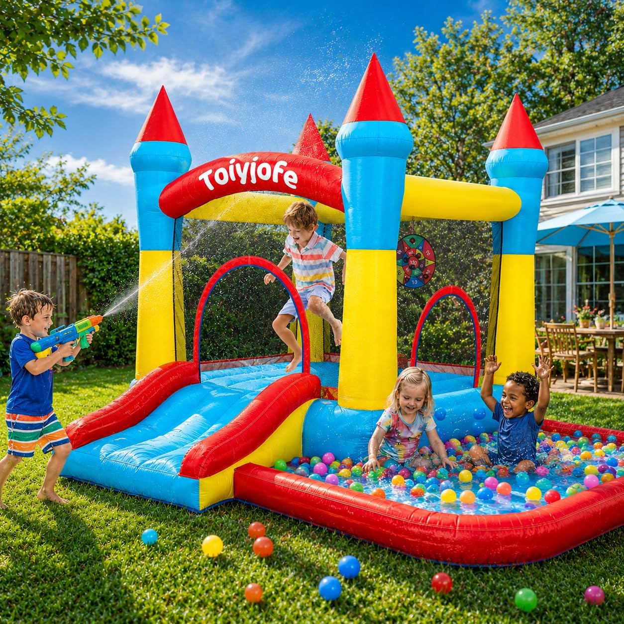 Castelo Inflável para Crianças - Kids Outdoor Jumping Castle avaliação e preço