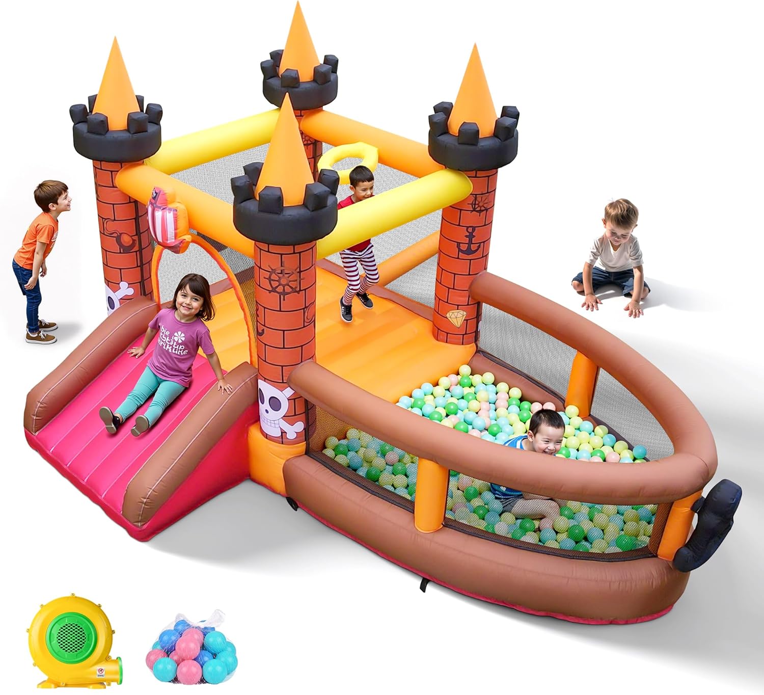 Castelo Inflável para Crianças - Kids Outdoor Jumping Castle avaliação e preço