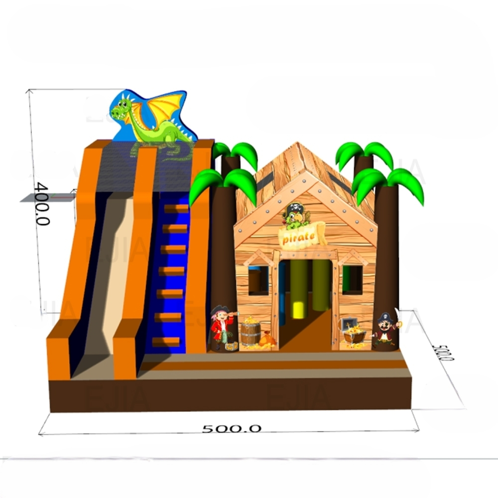 Portátil comercial 17ft grande - Kids Outdoor Jumping Castle avaliação e preço