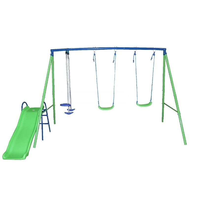 Conjunto de balanço e escorreg - Kids Outdoor Swing Set With Slide avaliação e preço