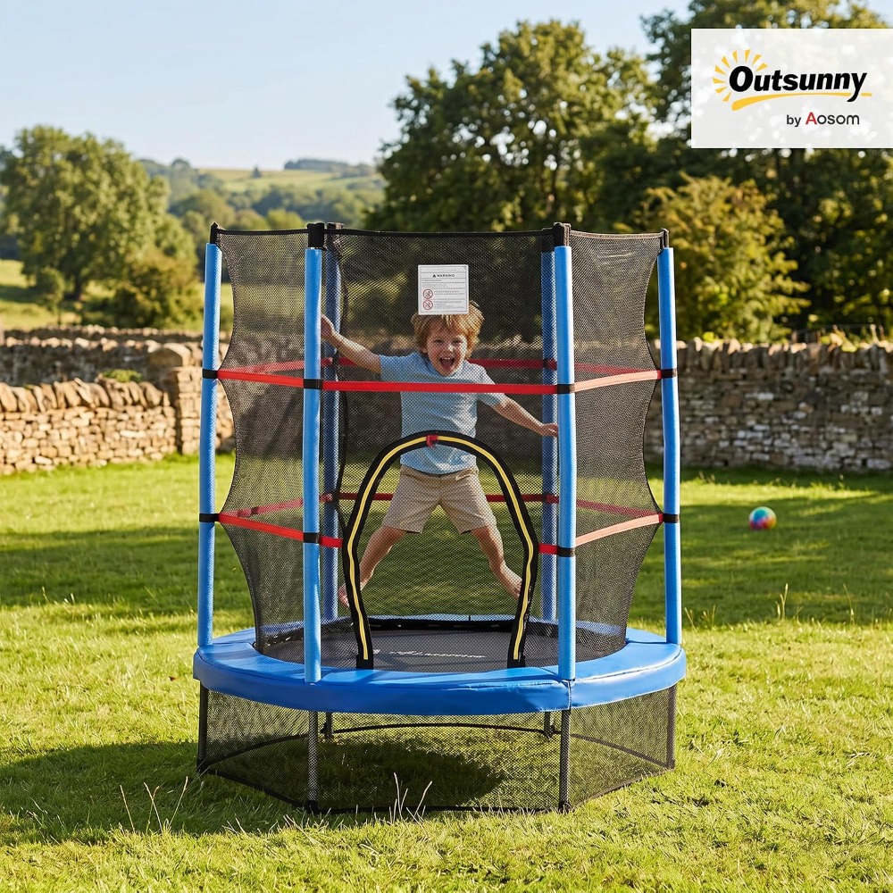 Mini Trampolim de 55 polegadas - Kids Outdoor Trampoline avaliação e preço