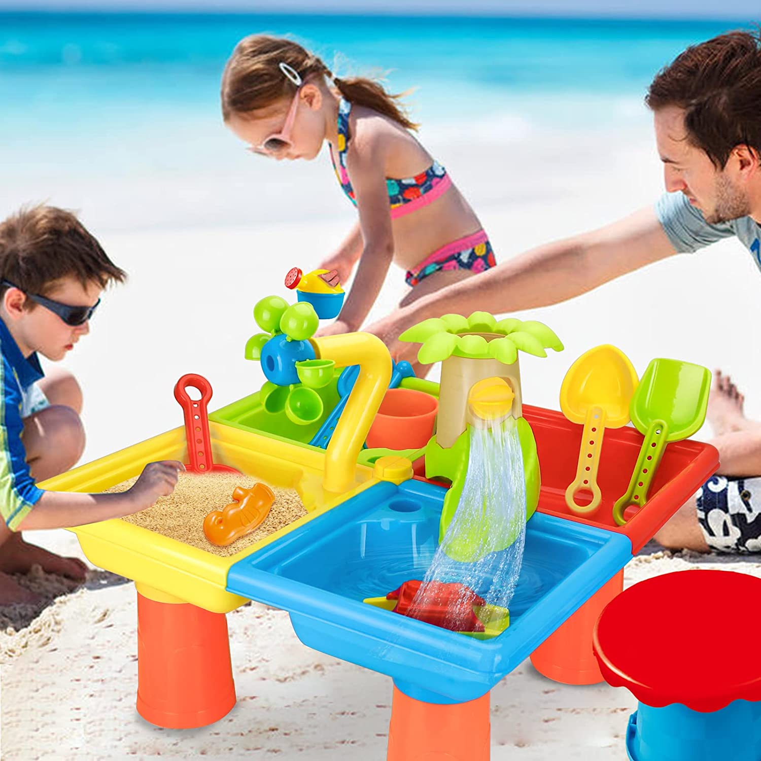 Mesa de praia e Sand Play Brin - Kids Outdoor Pool avaliação e preço