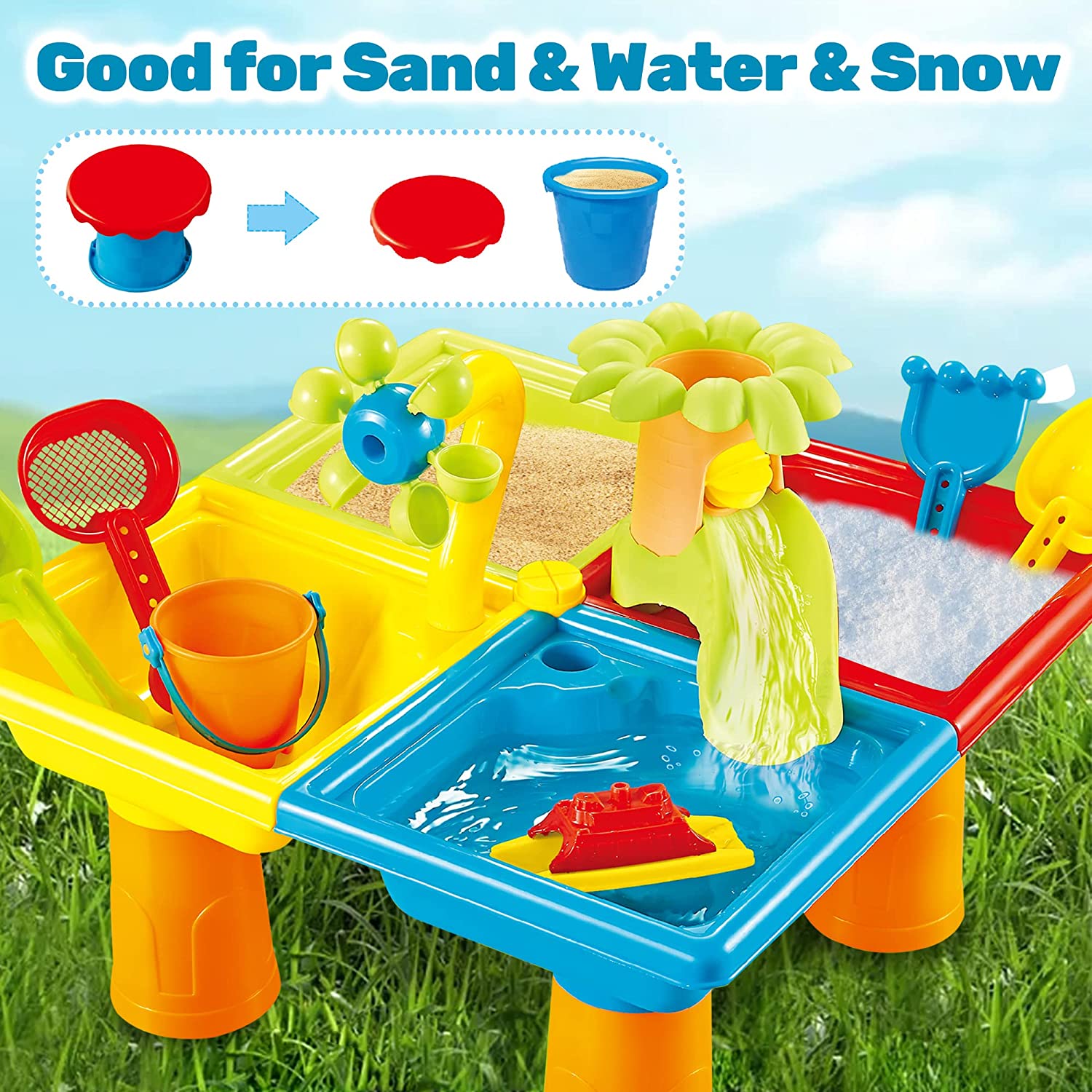 Mesa de praia e Sand Play Brin - Kids Outdoor Pool avaliação e preço