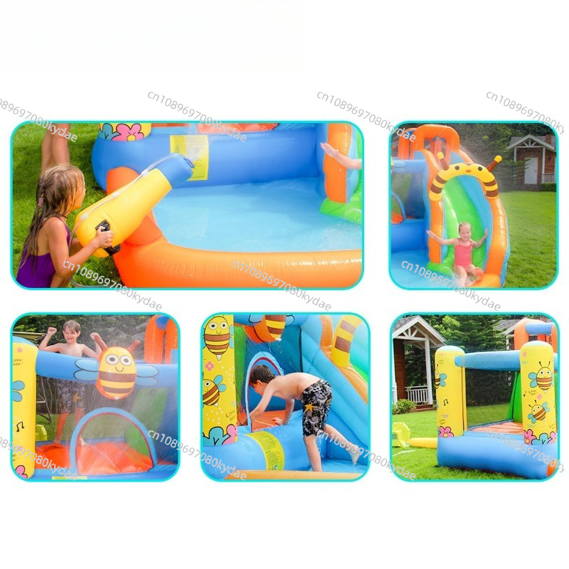 Castelo Inflável com Escorrega - Kids Outdoor Jumping Castle avaliação e preço