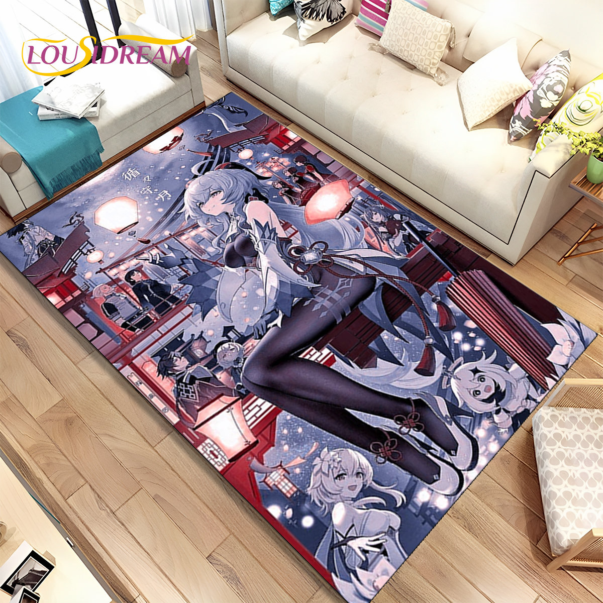 Genshin impacto cartoon jogo á - Kids Outdoor Flooring avaliação e preço