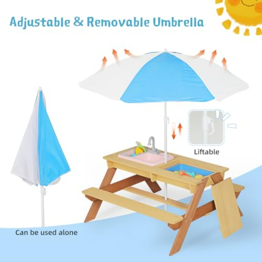 Mesa de piquenique infantil pa - Kids Outdoor Sink avaliação e preço