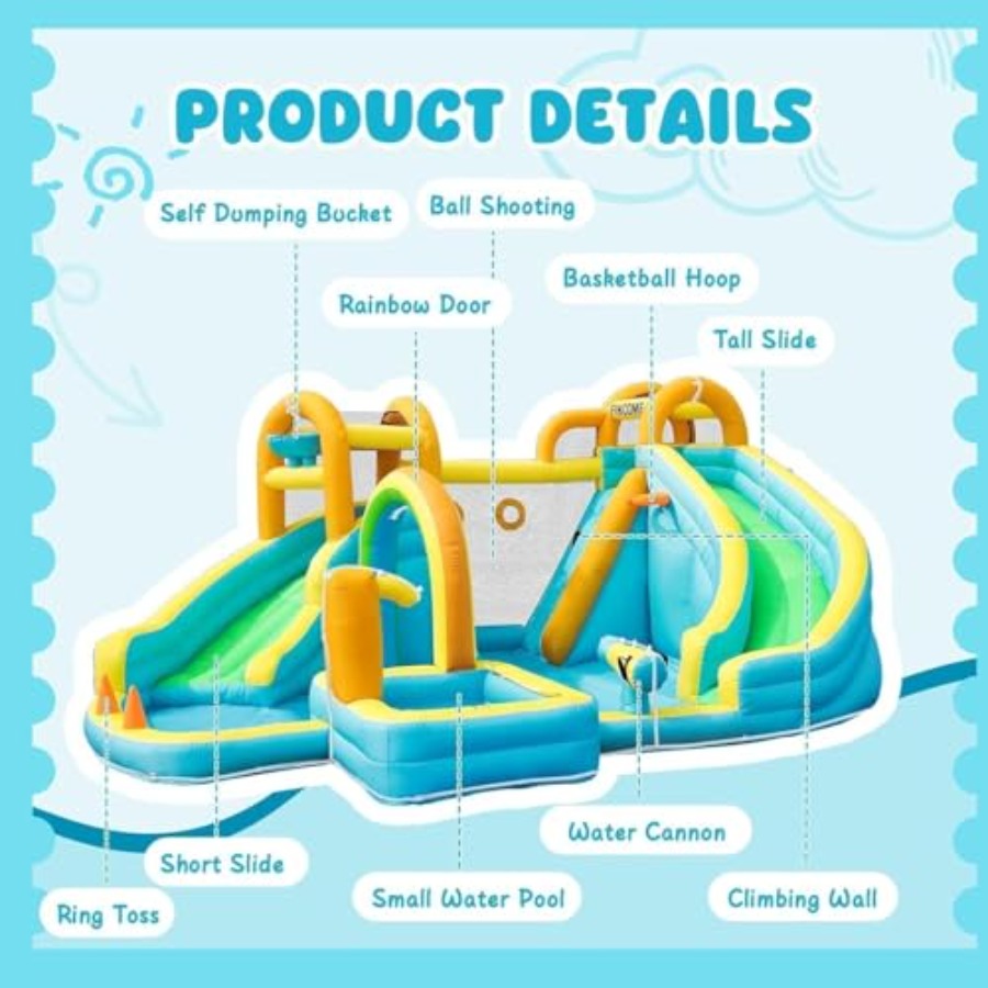 Parque aquático inflável para  - Kids Outdoor Pool avaliação e preço