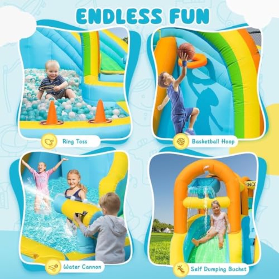Parque aquático inflável para  - Kids Outdoor Pool avaliação e preço