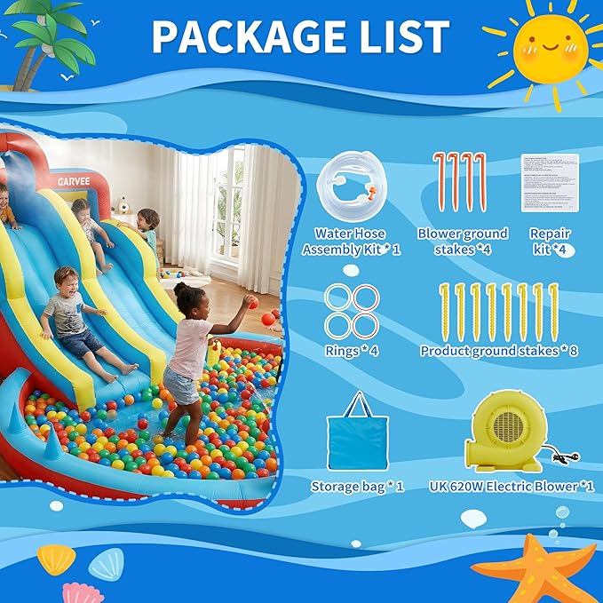 Parque Aquático Inflável 8 em  - Kids Outdoor Pool avaliação e preço