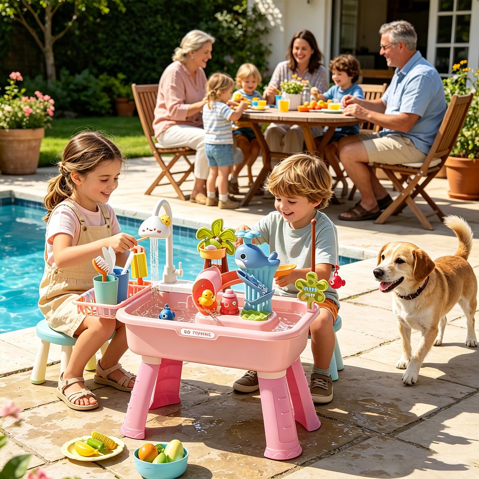 Mesa de Água para Crianças com - Kids Outdoor Sink avaliação e preço