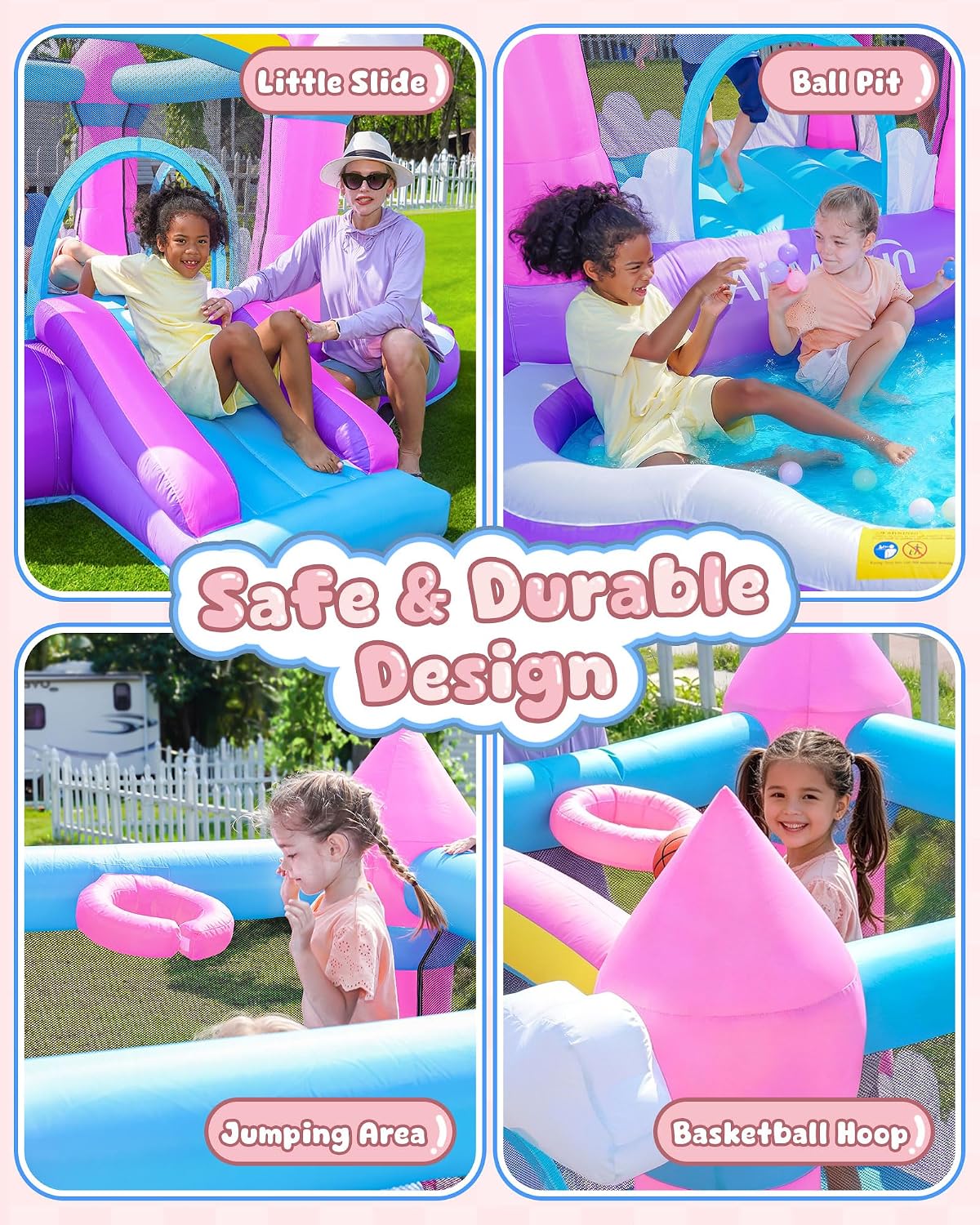 Castelo Inflável Rosa para Cri - Kids Outdoor Pool avaliação e preço