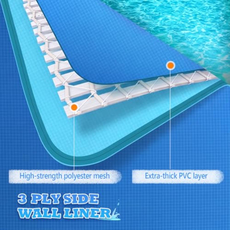 Piscina portátil de metal para - Kids Outdoor Pool avaliação e preço