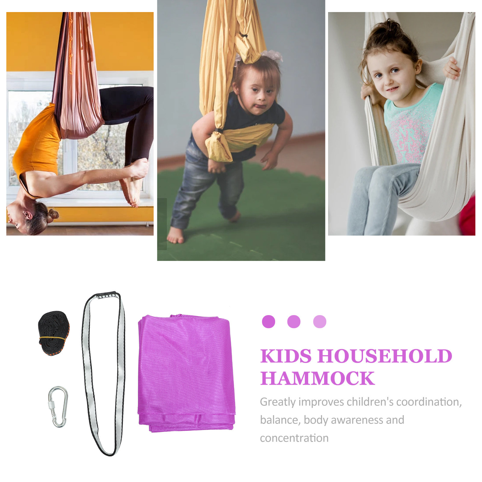 1 conjunto de rede de ioga par - Kids Outdoor Yoga avaliação e preço