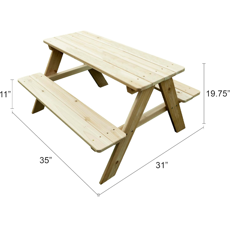 Mesa de Piquenique Infantil de - Kids Outdoor Bench Table avaliação e preço