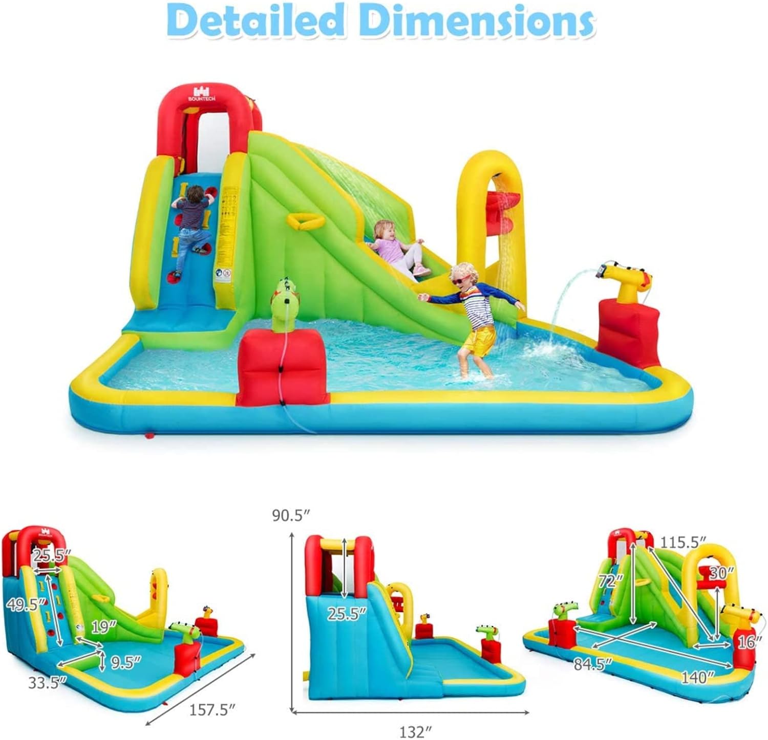 Mega Parque Aquático Inflável  - Kids Outdoor Pool avaliação e preço
