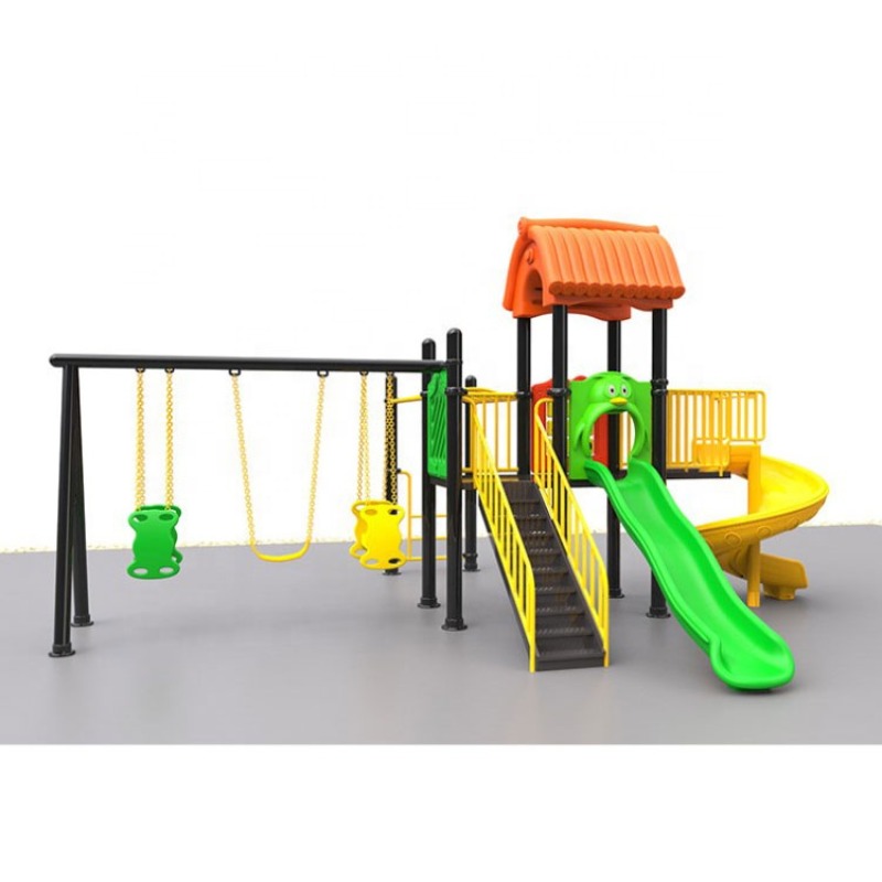 Conjunto de balanço e escorreg - Kids Outdoor Swing Set With Slide avaliação e preço