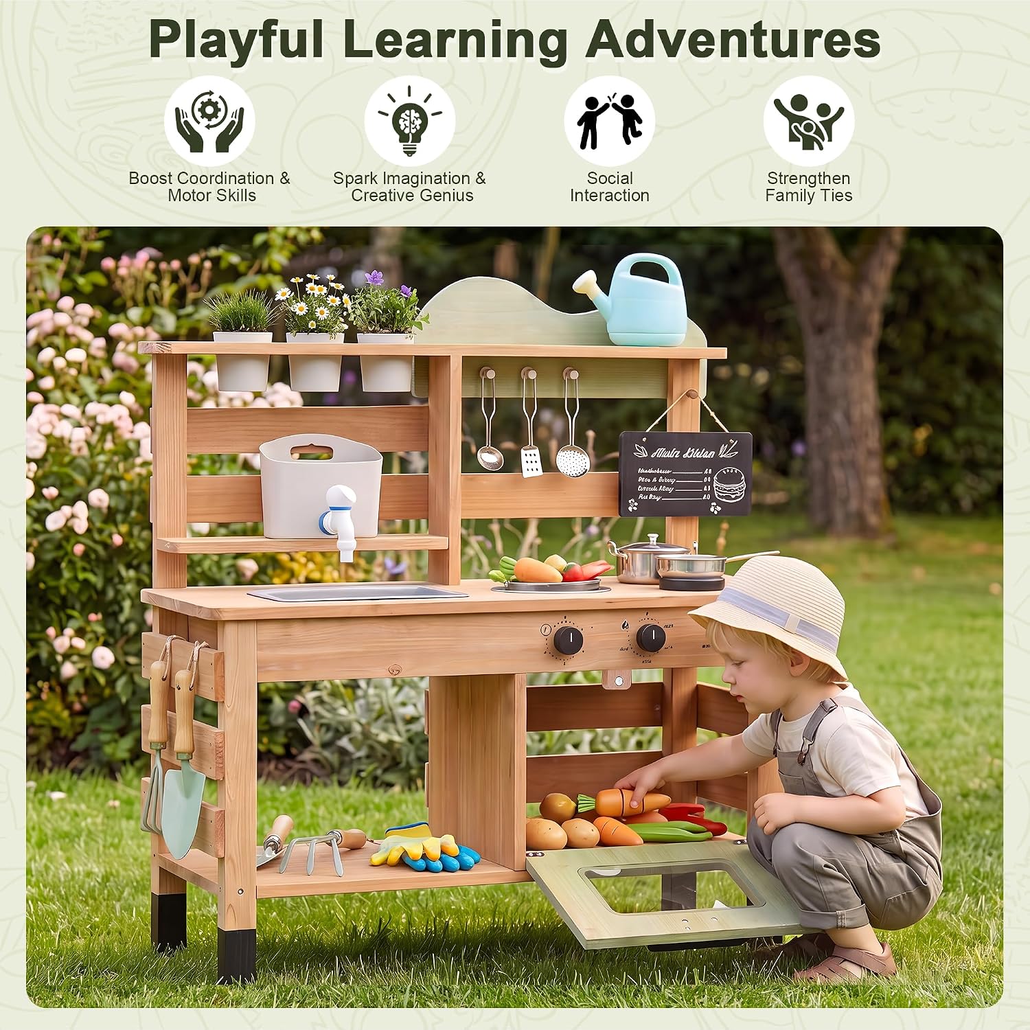 Cozinha de Brinquedo OLLIKIVI  - Kids Outdoor Sink avaliação e preço