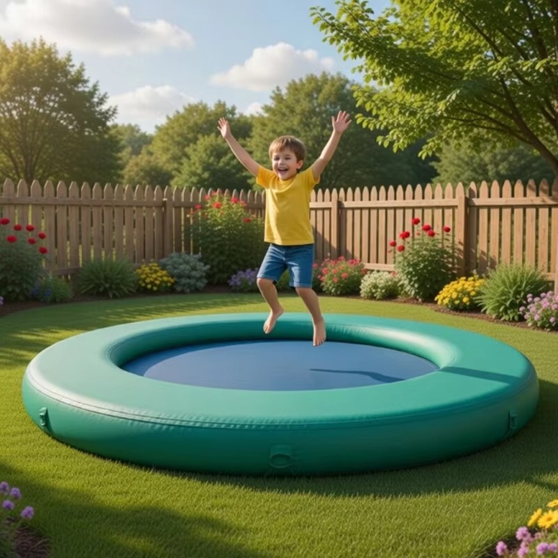 Trampolim Inflável à Prova de  - Kids Outdoor Trampoline avaliação e preço