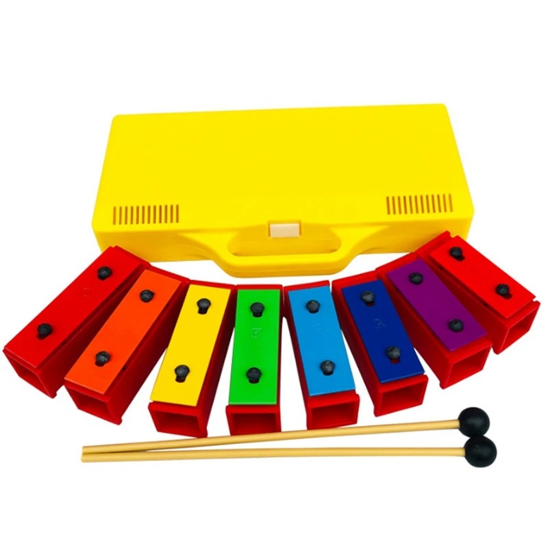 Portátil 8 notas xilofone crom - Kids Outdoor Xylophone avaliação e preço