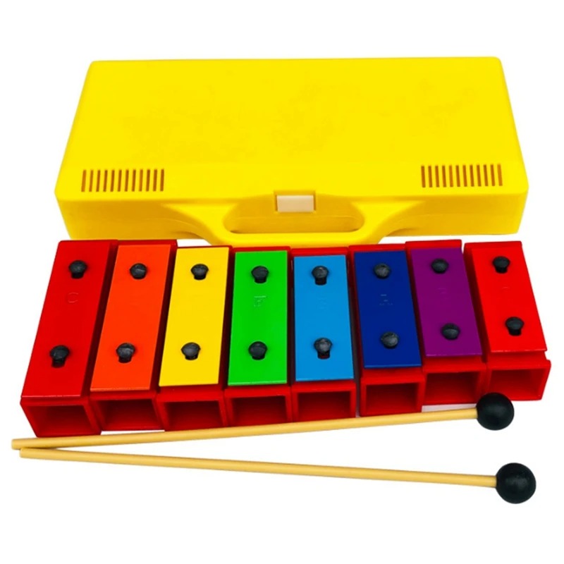 Portátil 8 notas xilofone crom - Kids Outdoor Xylophone avaliação e preço