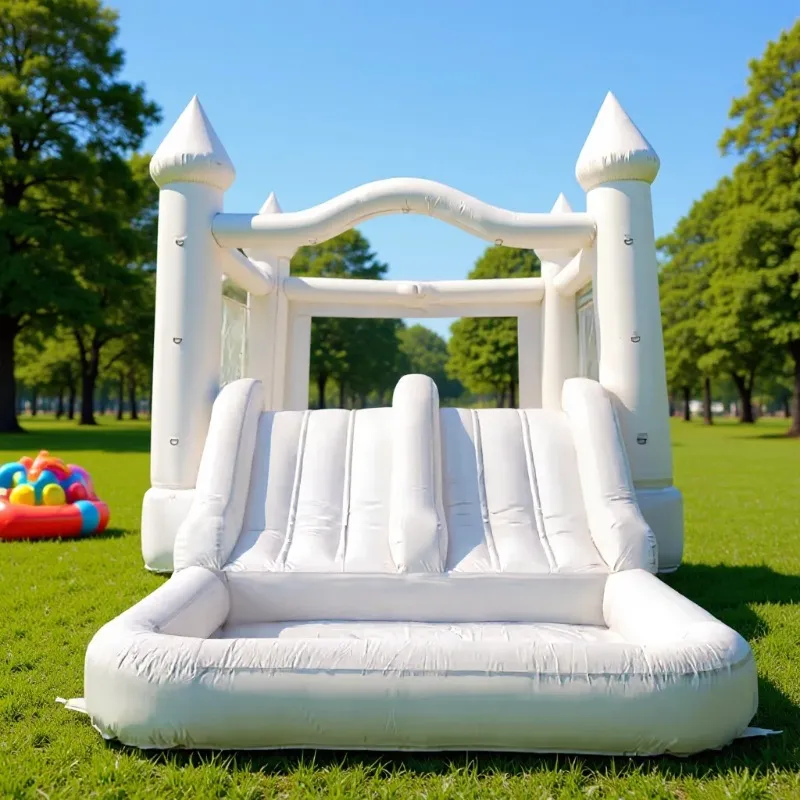 Castelo Inflável Branco Gigant - Kids Outdoor Jumping Castle avaliação e preço