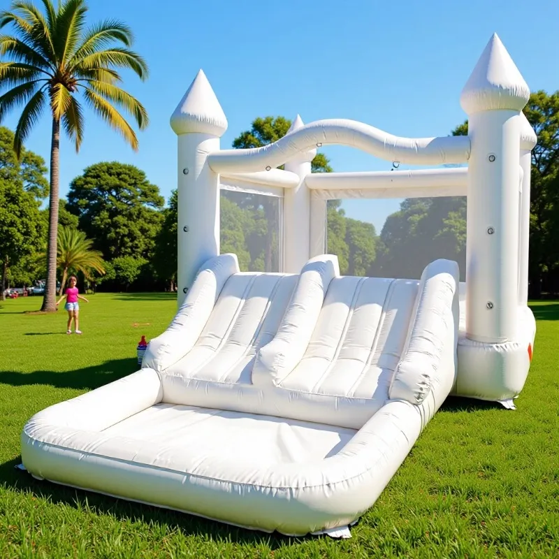 Castelo Inflável Branco Gigant - Kids Outdoor Jumping Castle avaliação e preço