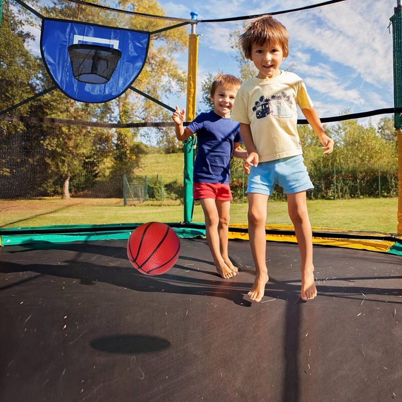 Kit de cesta de basquete tramp - Kids Outdoor Trampoline avaliação e preço
