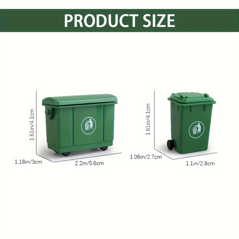 2 pçs simulação curbside lixo  - Kids Outdoor Doll House avaliação e preço