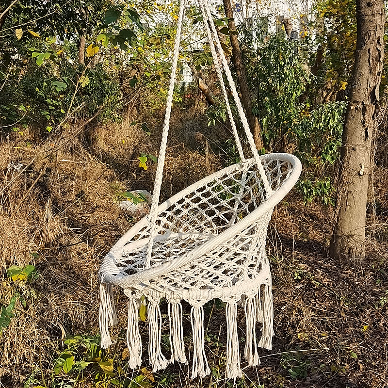 2025 jardim nórdico artesanal  - Kids Outdoor Hammock Chair avaliação e preço